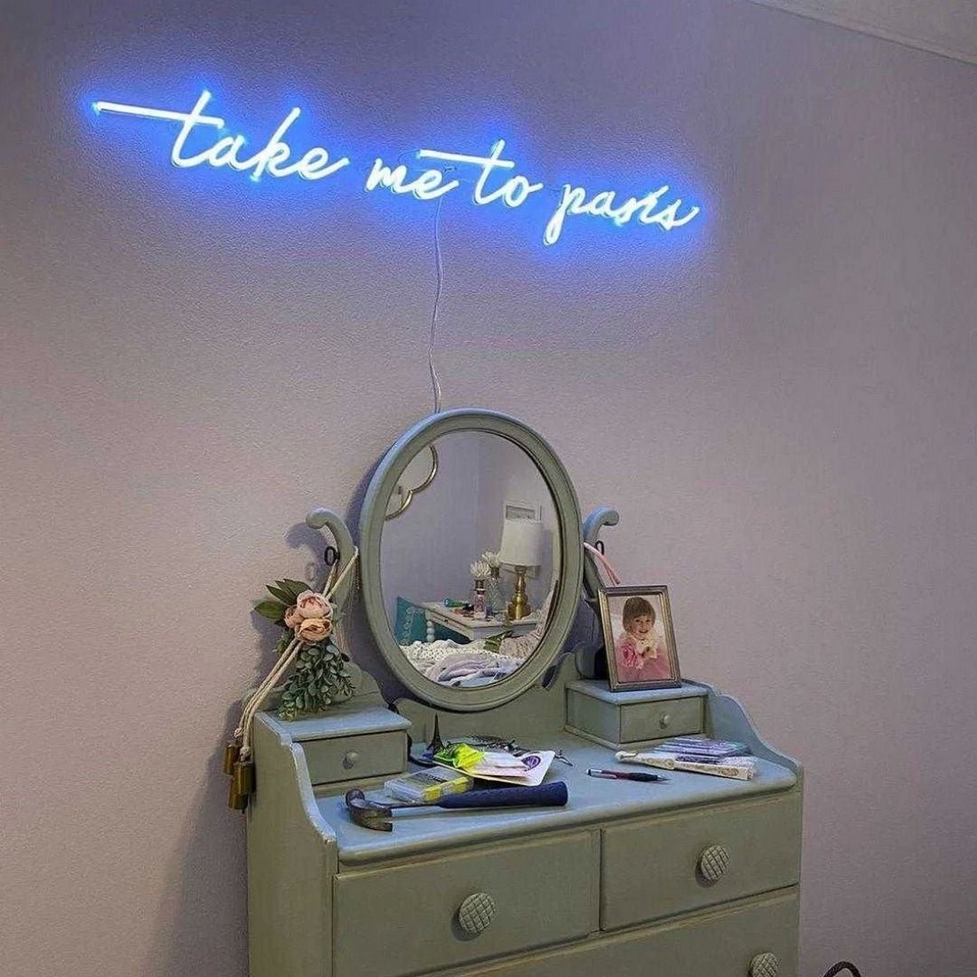 Take Me To Paris Led Sign Business Neon Sign - Shineneon