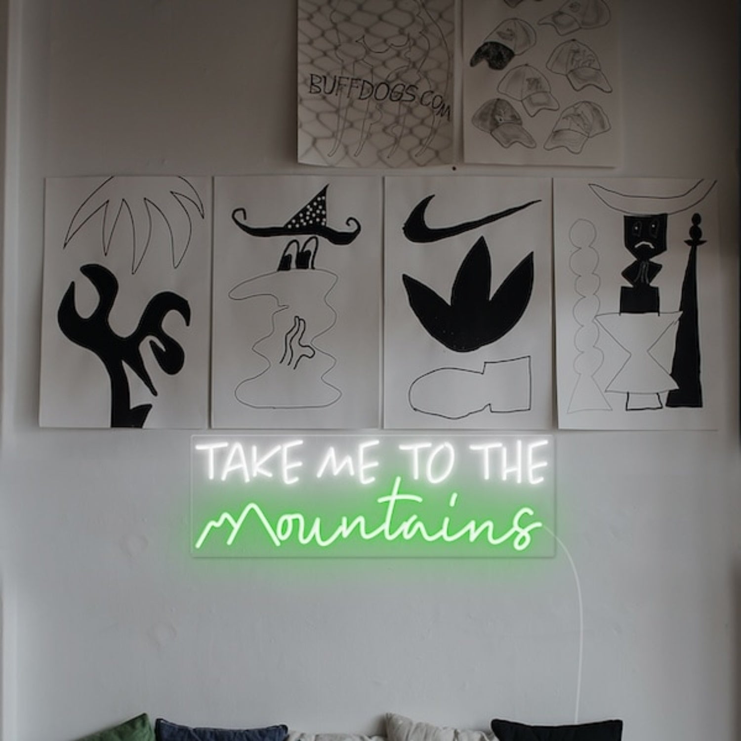 Take Me To The Mountains Led Neon Sign Wall Art | Shineneon