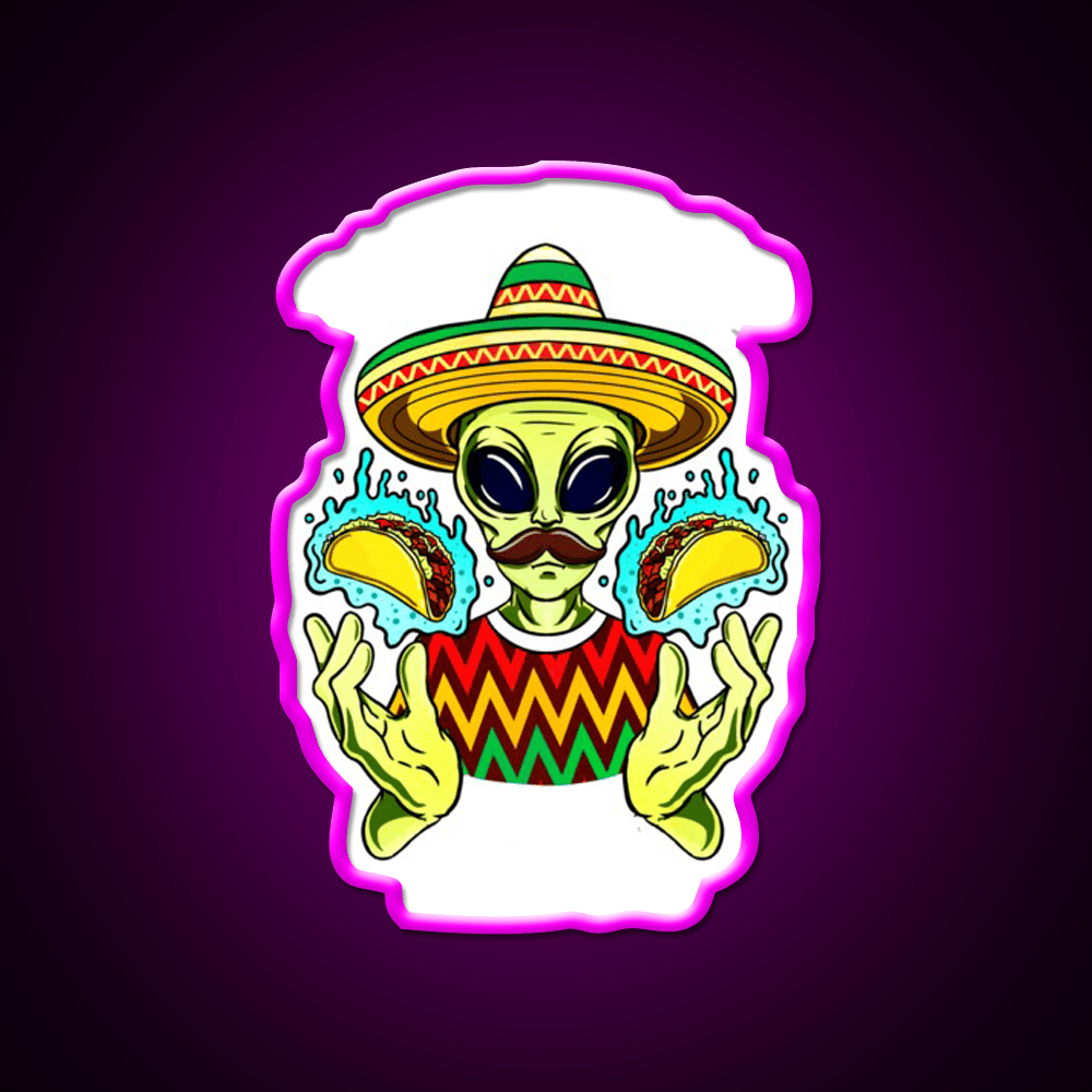 Take Me To Your Taco Led Neon Sign Mexican Food Sign Rgb Color - Shineneon