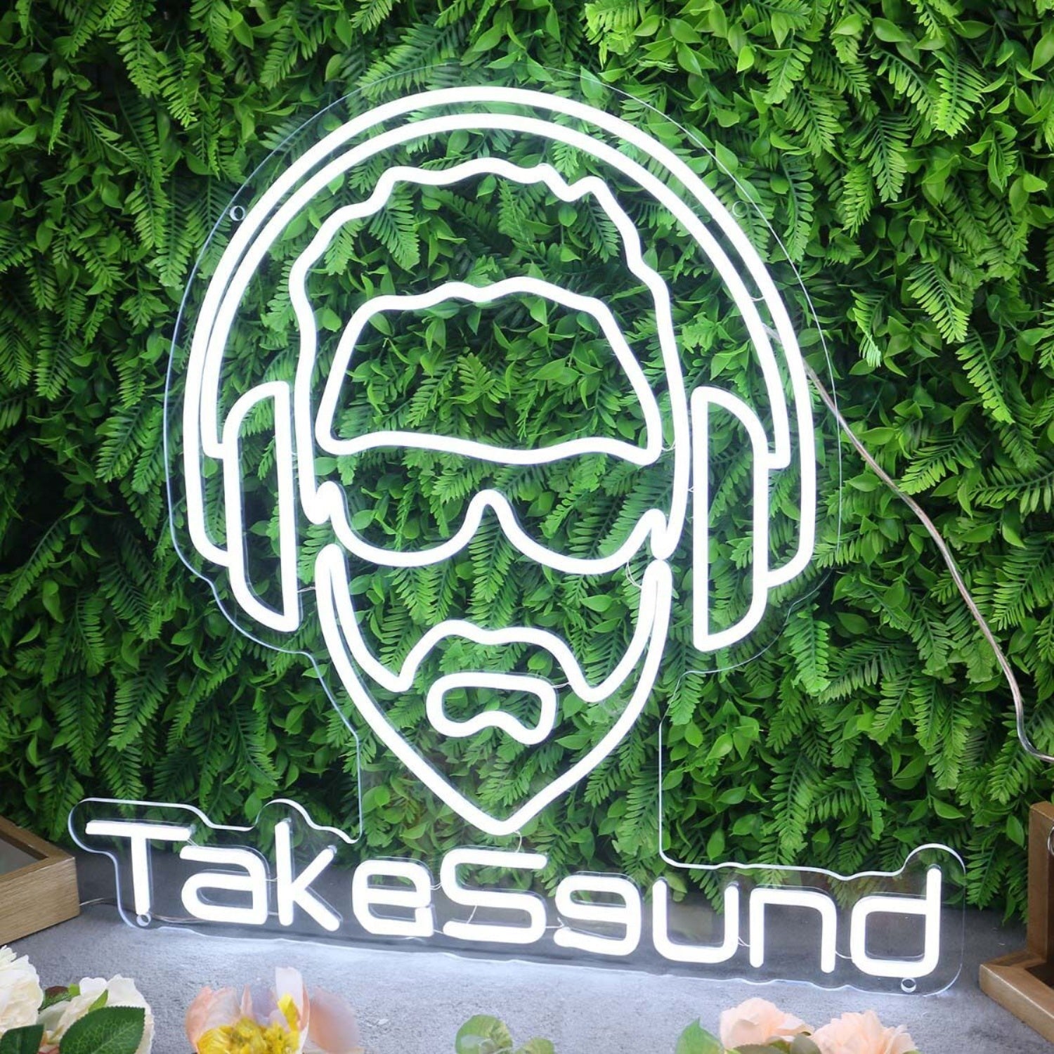 Take Sound White Custom Led Neon Sign - Shineneon