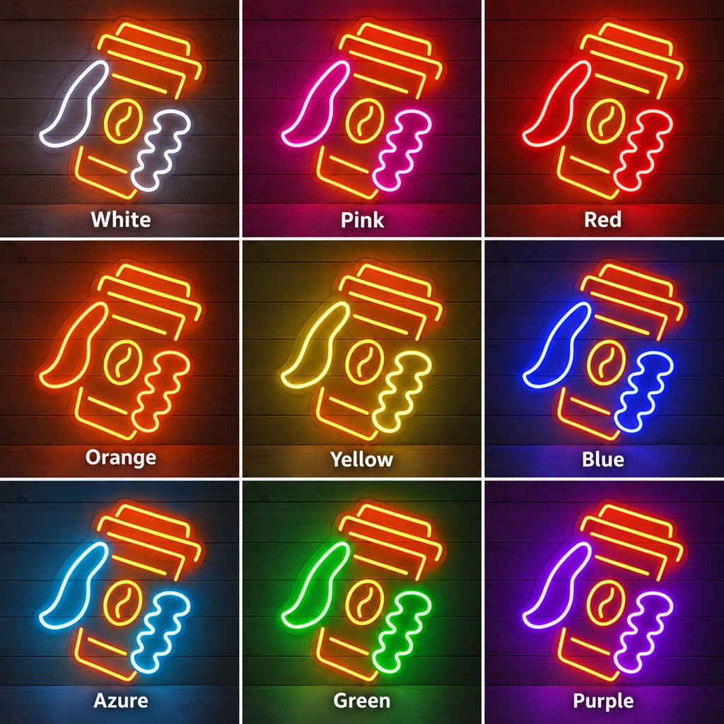 Takeaway Coffee Cup LED Neon Sign - Shineneon
