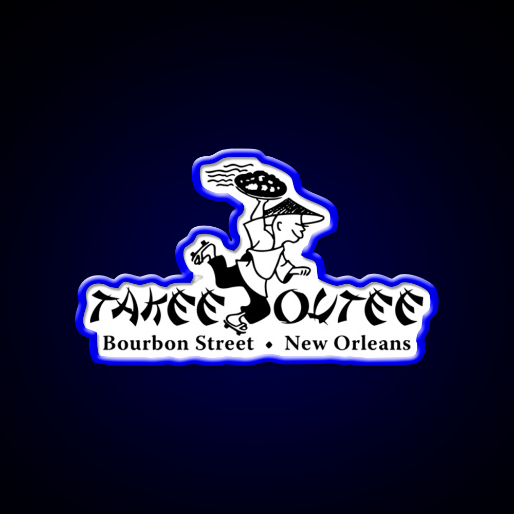 Takee Outee Led Neon Sign Chinese Food Rgb Color