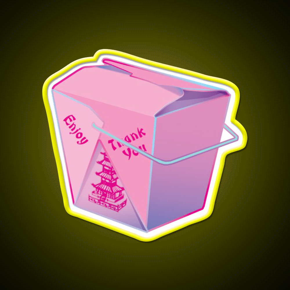 Takeout Dreams Led Neon Sign Chinese Food Rgb Color