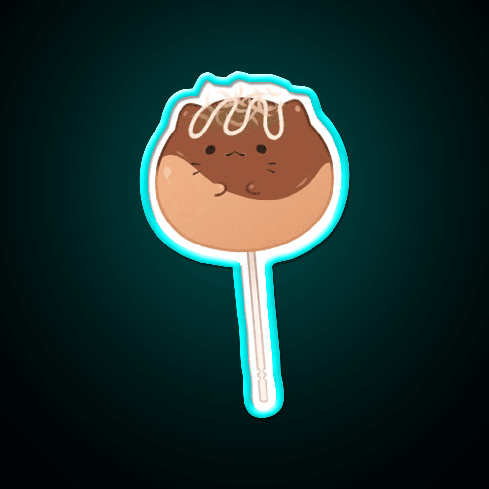 Takonyaki Snack Food Led Neon Sign Rgb Color - Shineneon