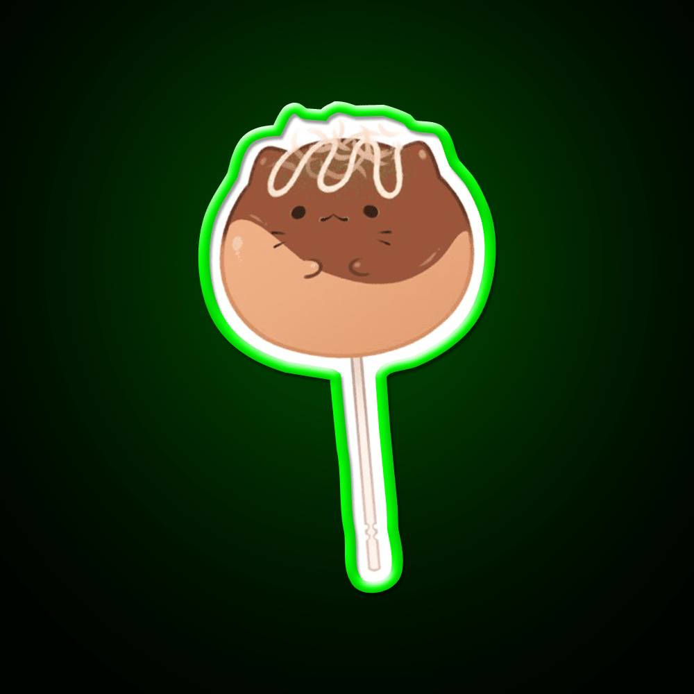 Takonyaki Snack Food Led Neon Sign Rgb Color - Shineneon
