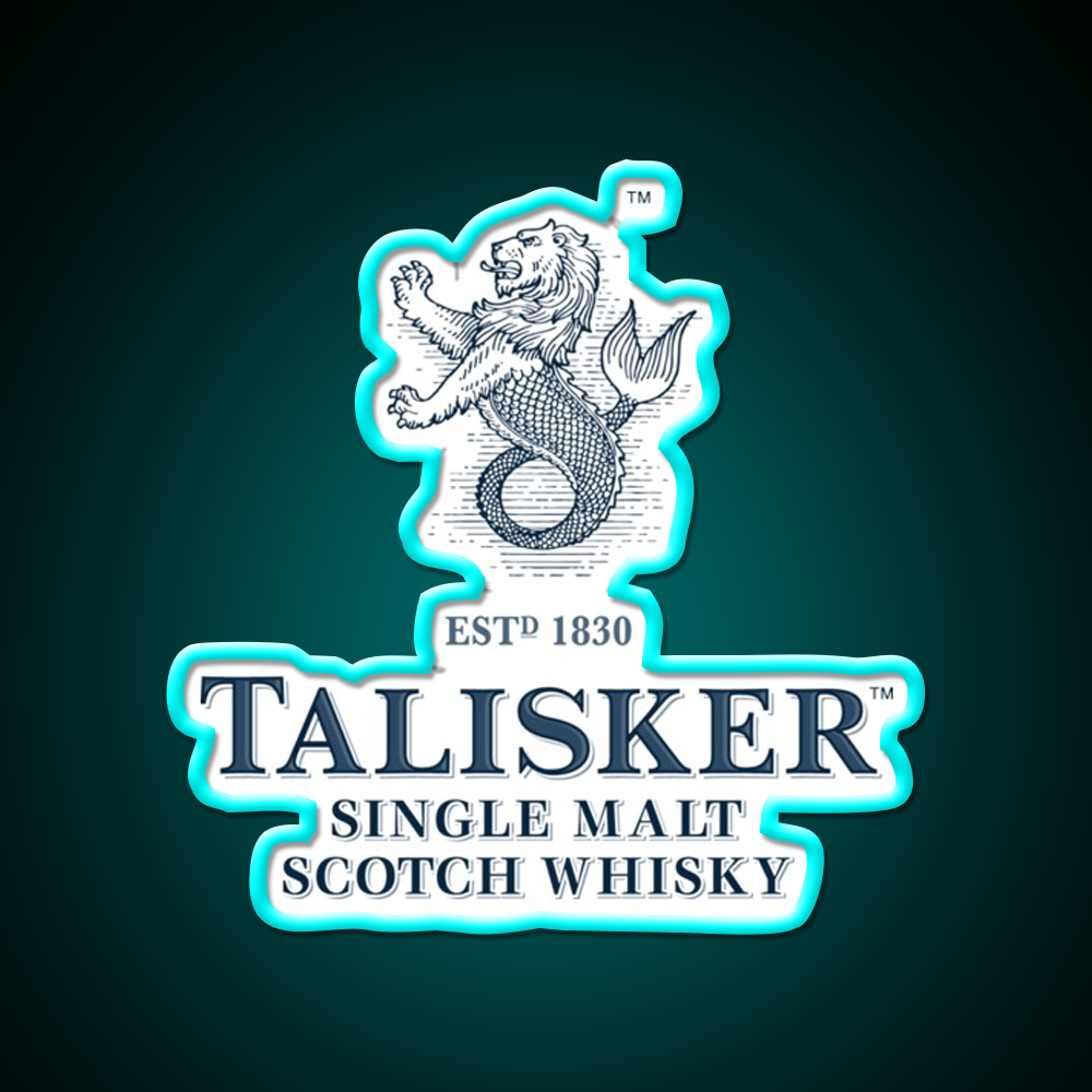Talisker Drinks Whiskey Drink Bar Led Neon Sign Rgb Color