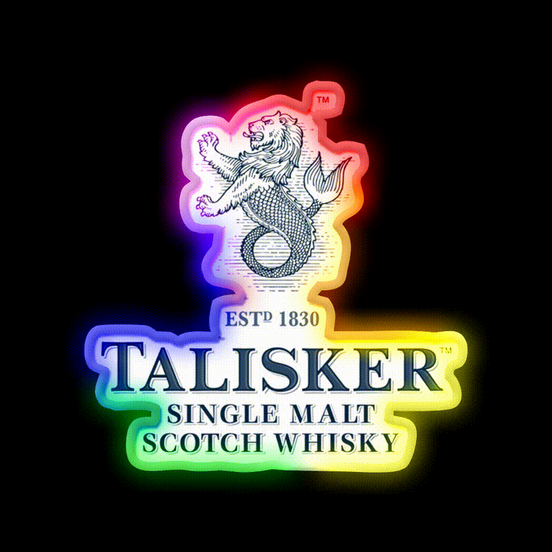 Talisker Drinks Whiskey Drink Bar Led Neon Sign Rgb Color
