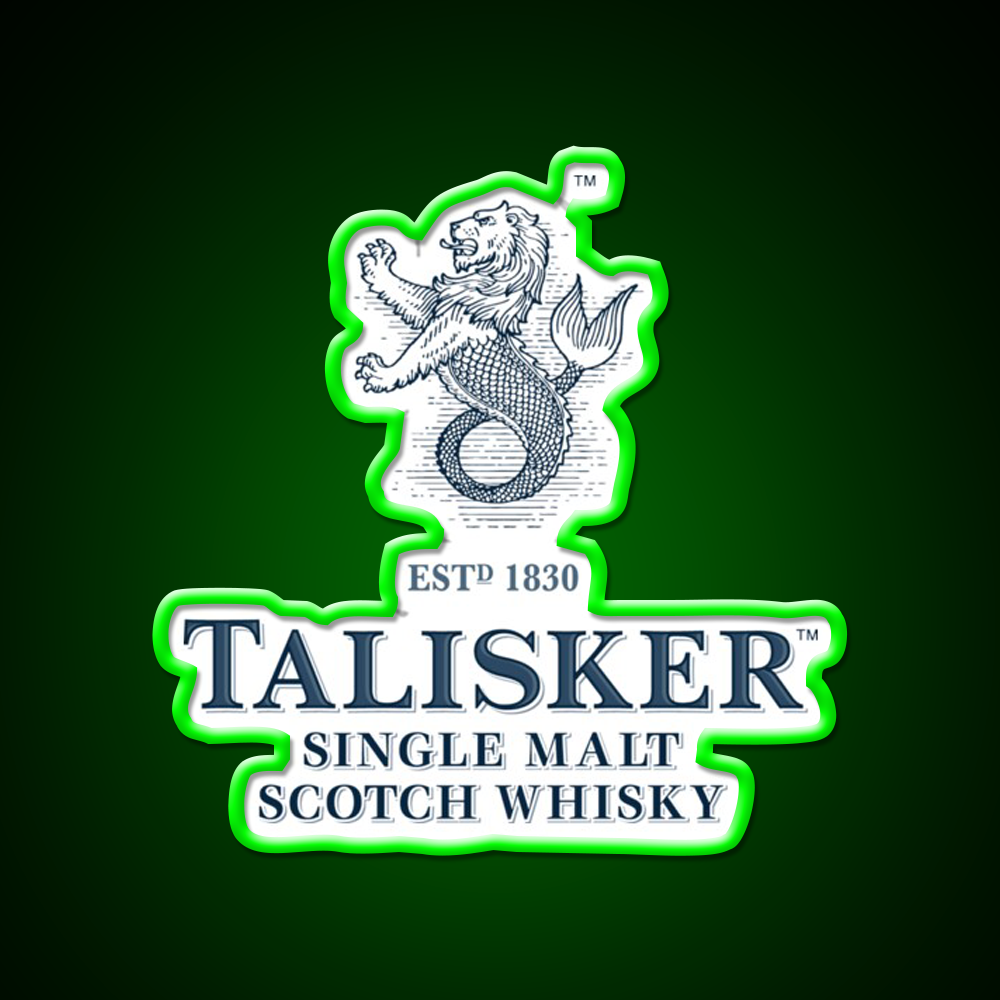 Talisker Drinks Whiskey Drink Bar Led Neon Sign Rgb Color