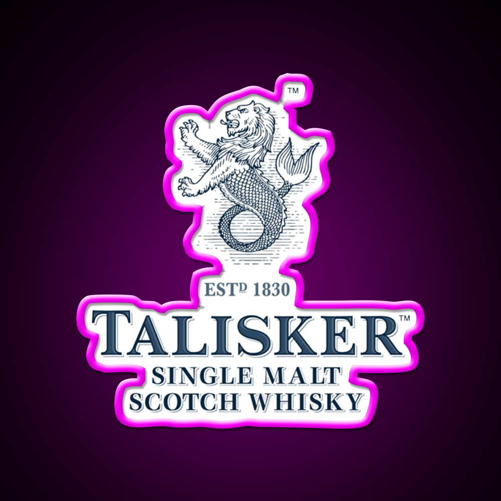Talisker Drinks Whiskey Drink Bar Led Neon Sign Rgb Color