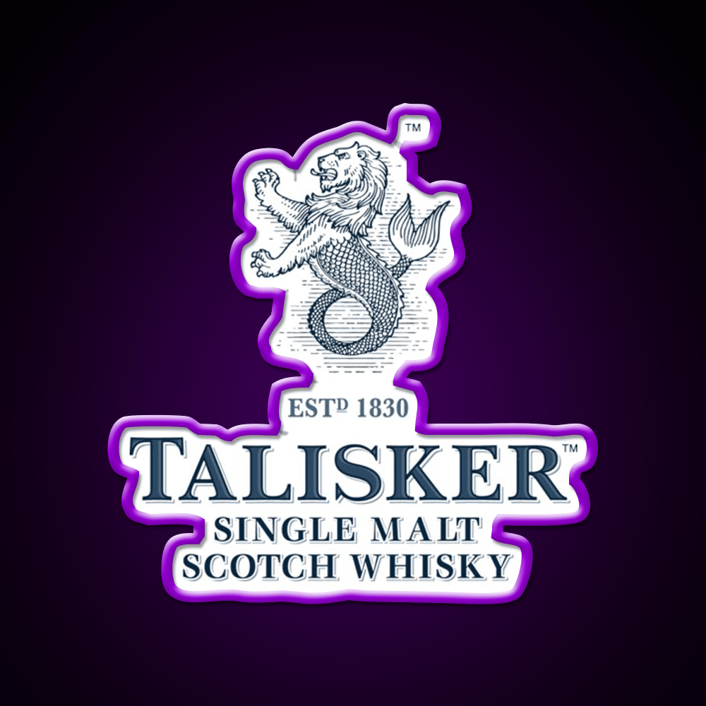 Talisker Drinks Whiskey Drink Bar Led Neon Sign Rgb Color - Shineneon