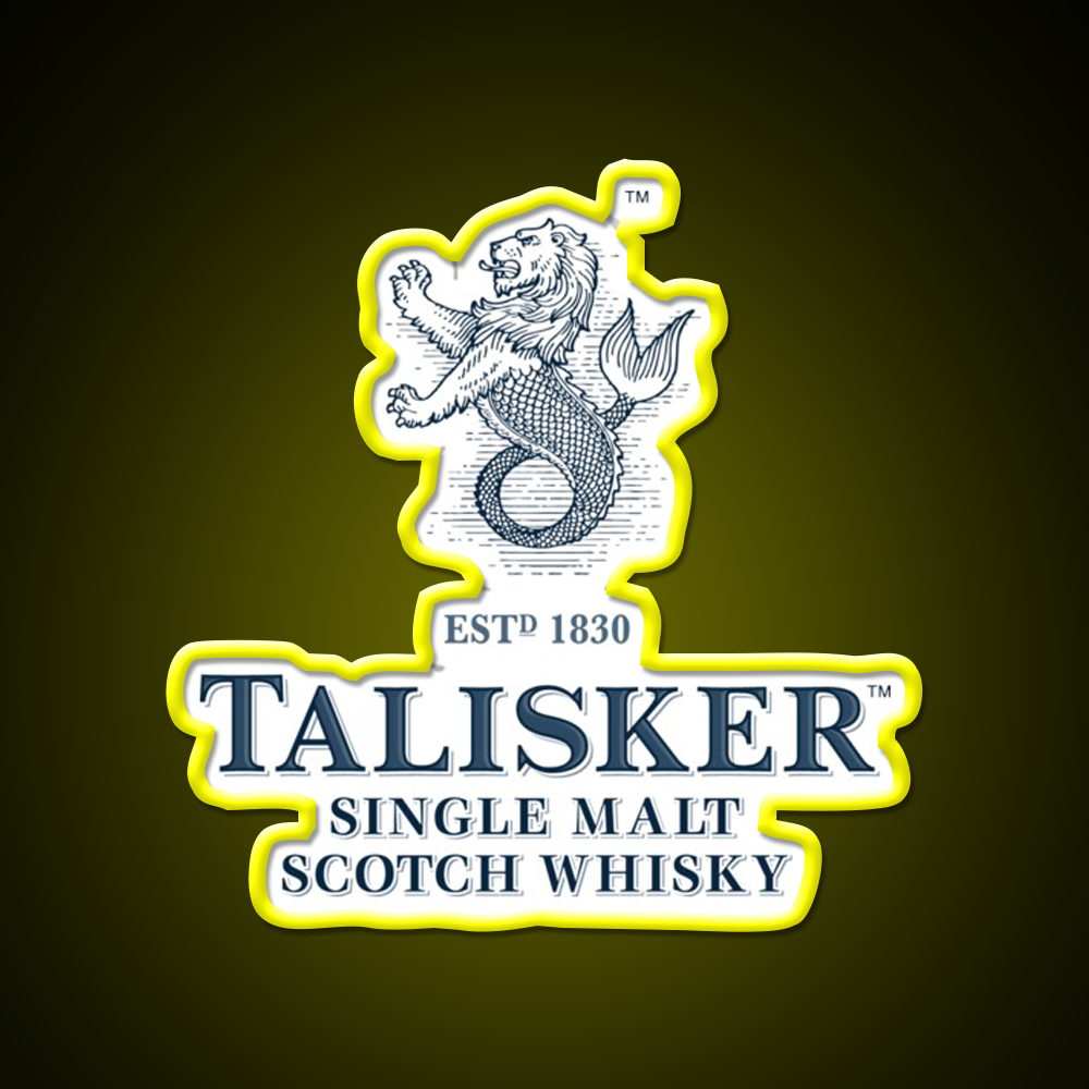 Talisker Drinks Whiskey Drink Bar Led Neon Sign Rgb Color