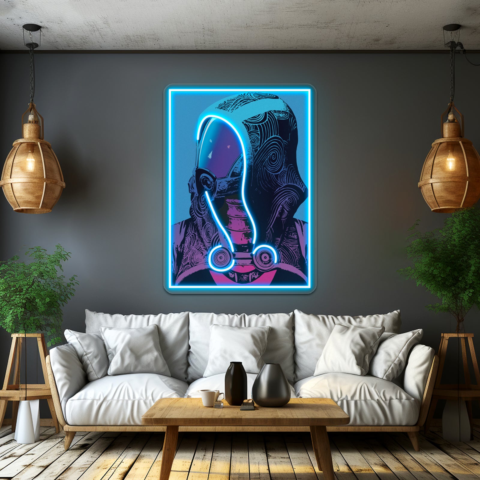 Talizorah From Mass Effect Pop Art Inspired Artwork Neon Signs For Sale | Shineneon