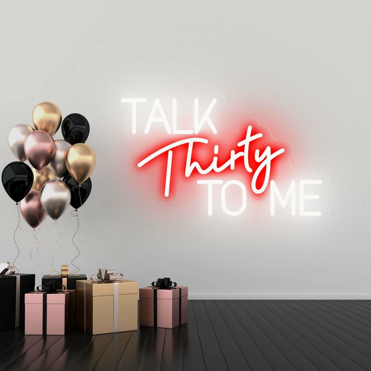 Talk Thirty To Me Flirty Thirty Neon Celebration | Shineneon