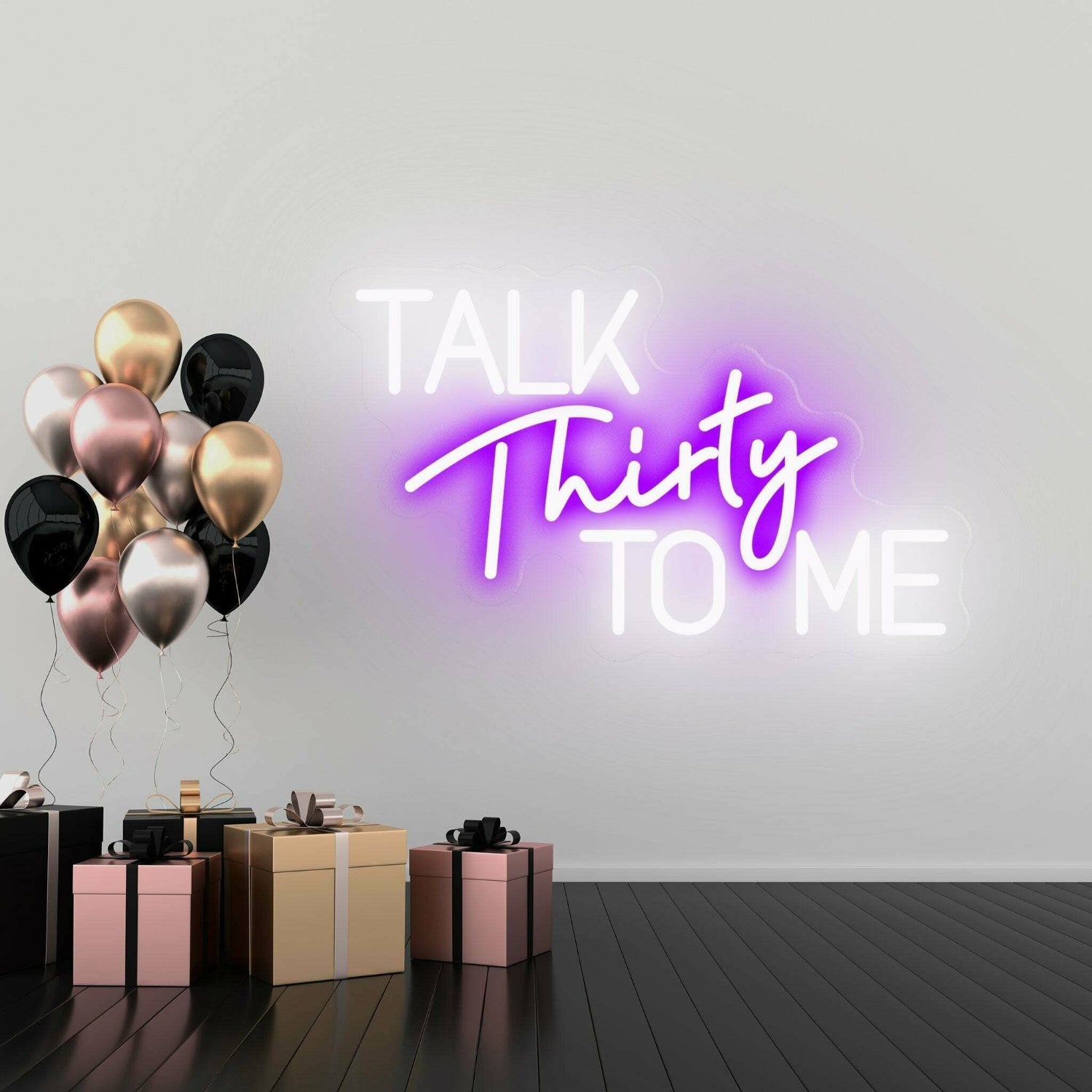 Talk Thirty To Me Flirty Thirty Neon Celebration | Shineneon