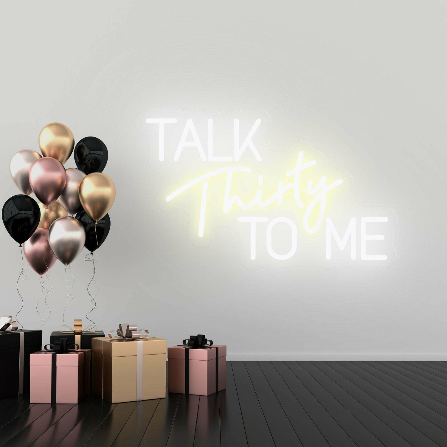 Talk Thirty To Me Flirty Thirty Neon Celebration | Shineneon