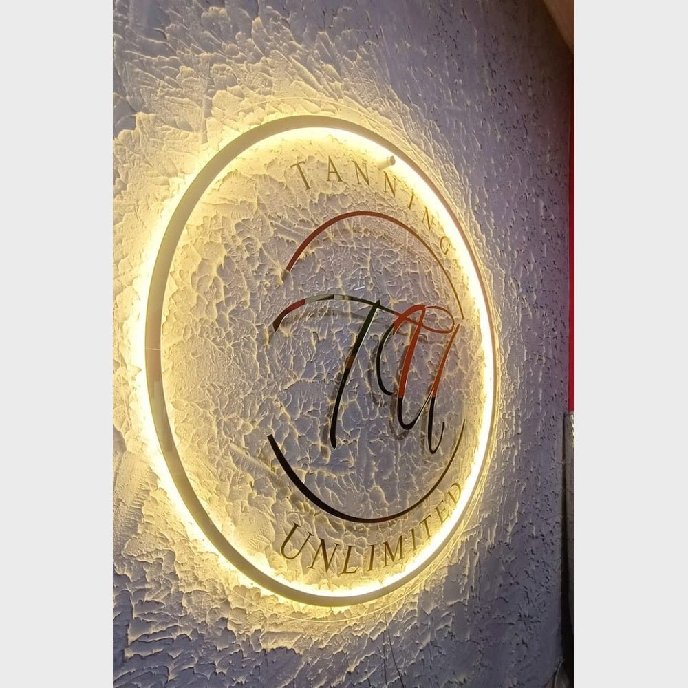 Tanning Unlimited Acrylic Business Logo Sign - Shineneon
