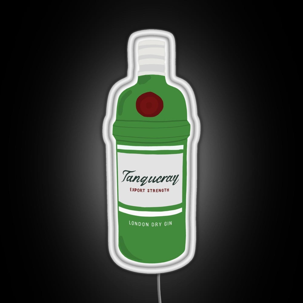 Tanqueray Gin Bottle Rgb Led Neon Sign Pop Wall Art