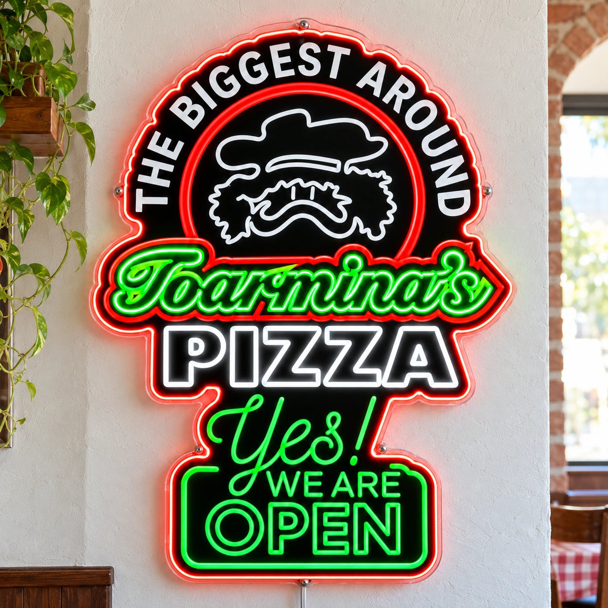 Taormina'S Pizza Custom LED Neon Sign | bf594797b79bad5e9344335addd4b65fe52caad26ba6840a8c32804f83487453 | natural_light