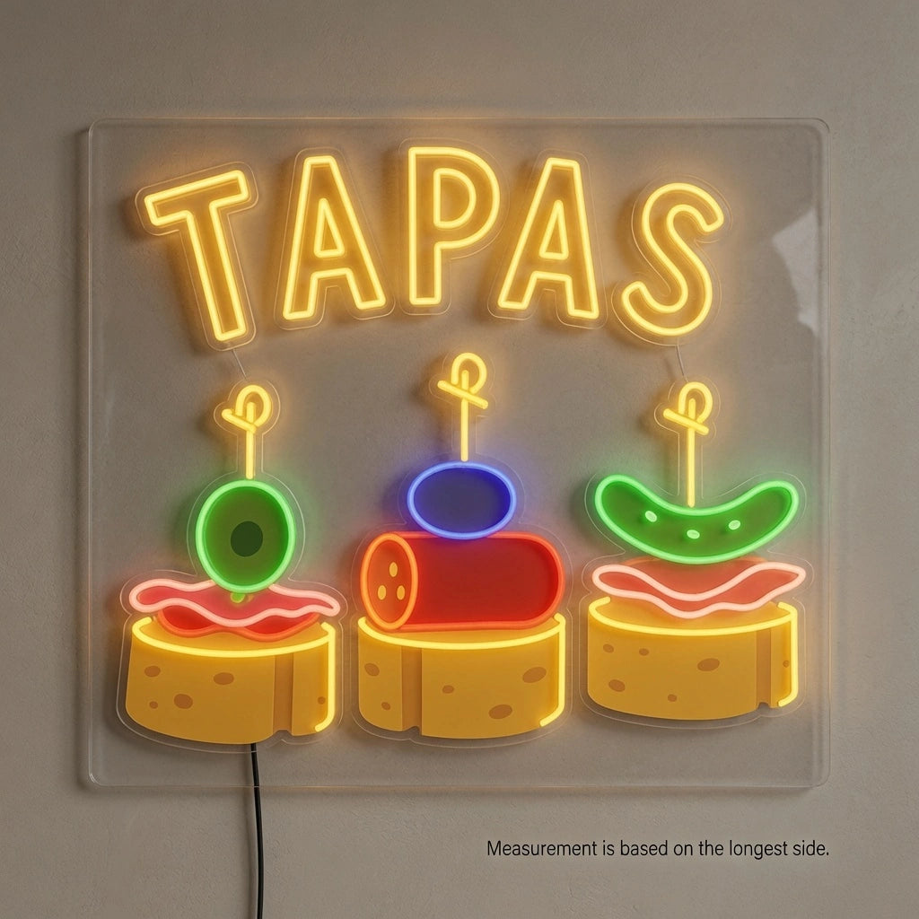 Tapas Wall Decor LED Neon Sign - 04 Size Image