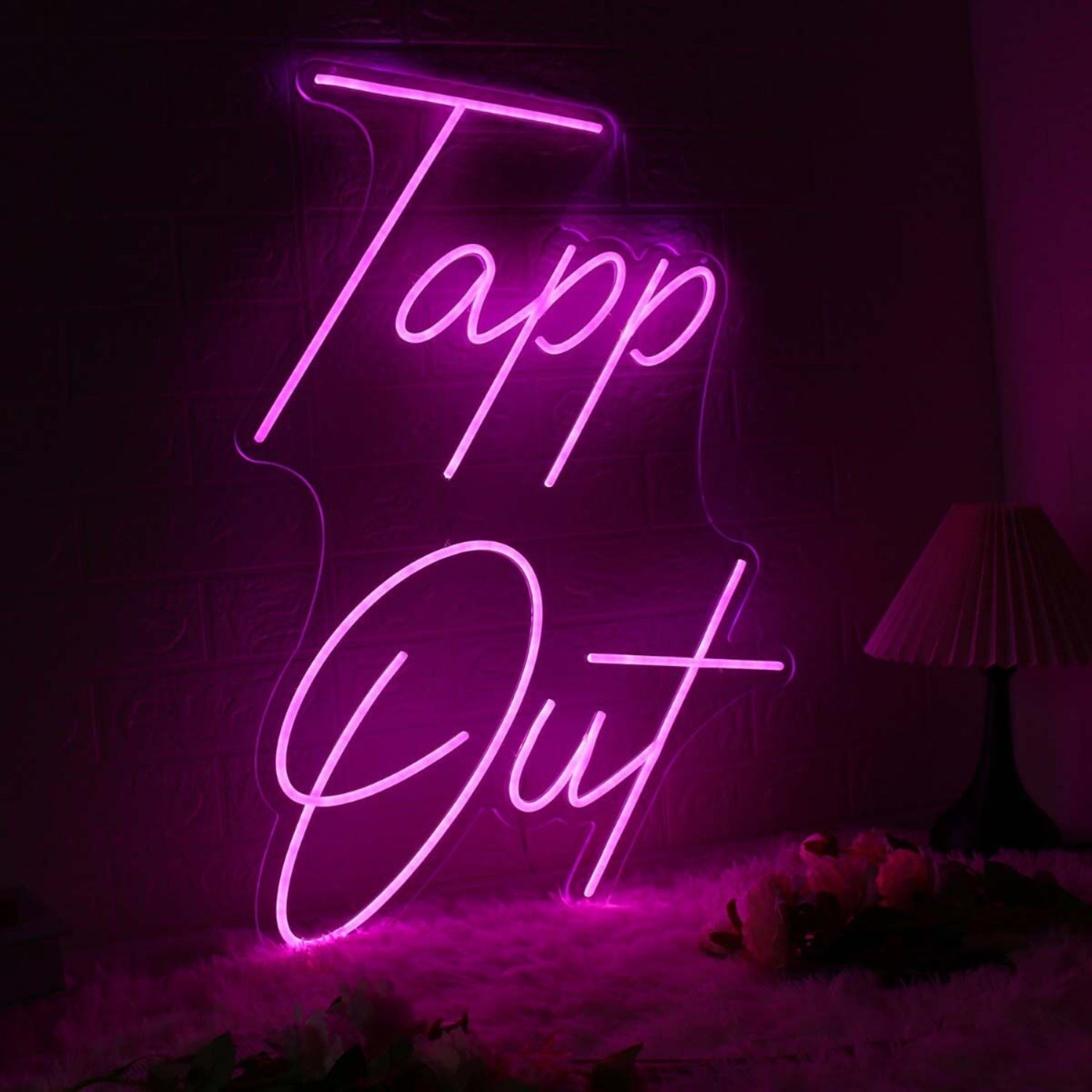Tapp Out Pink Led Neon Sign - Shineneon