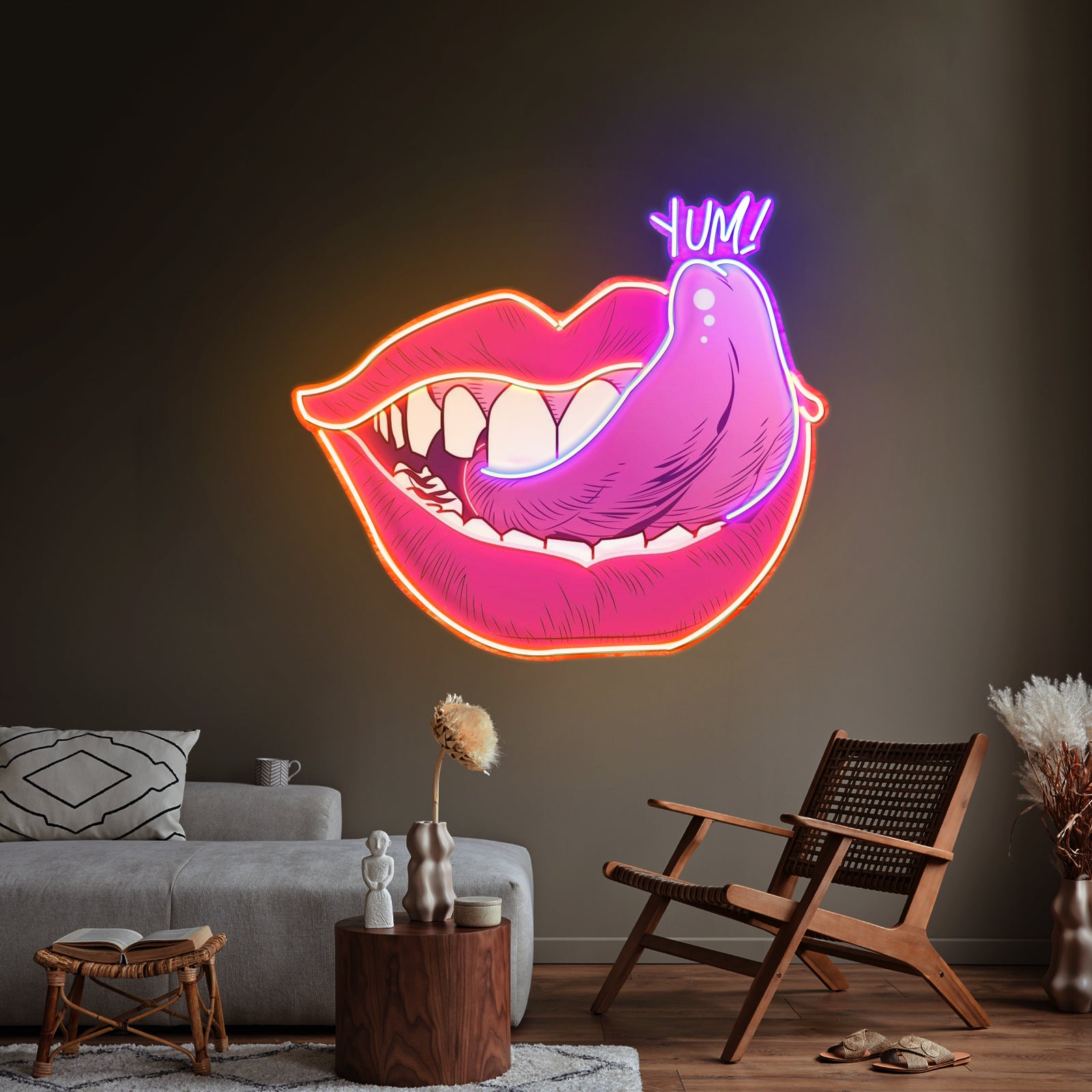 Taste Of Your Lips Custom Led Signs Artwork For Sale