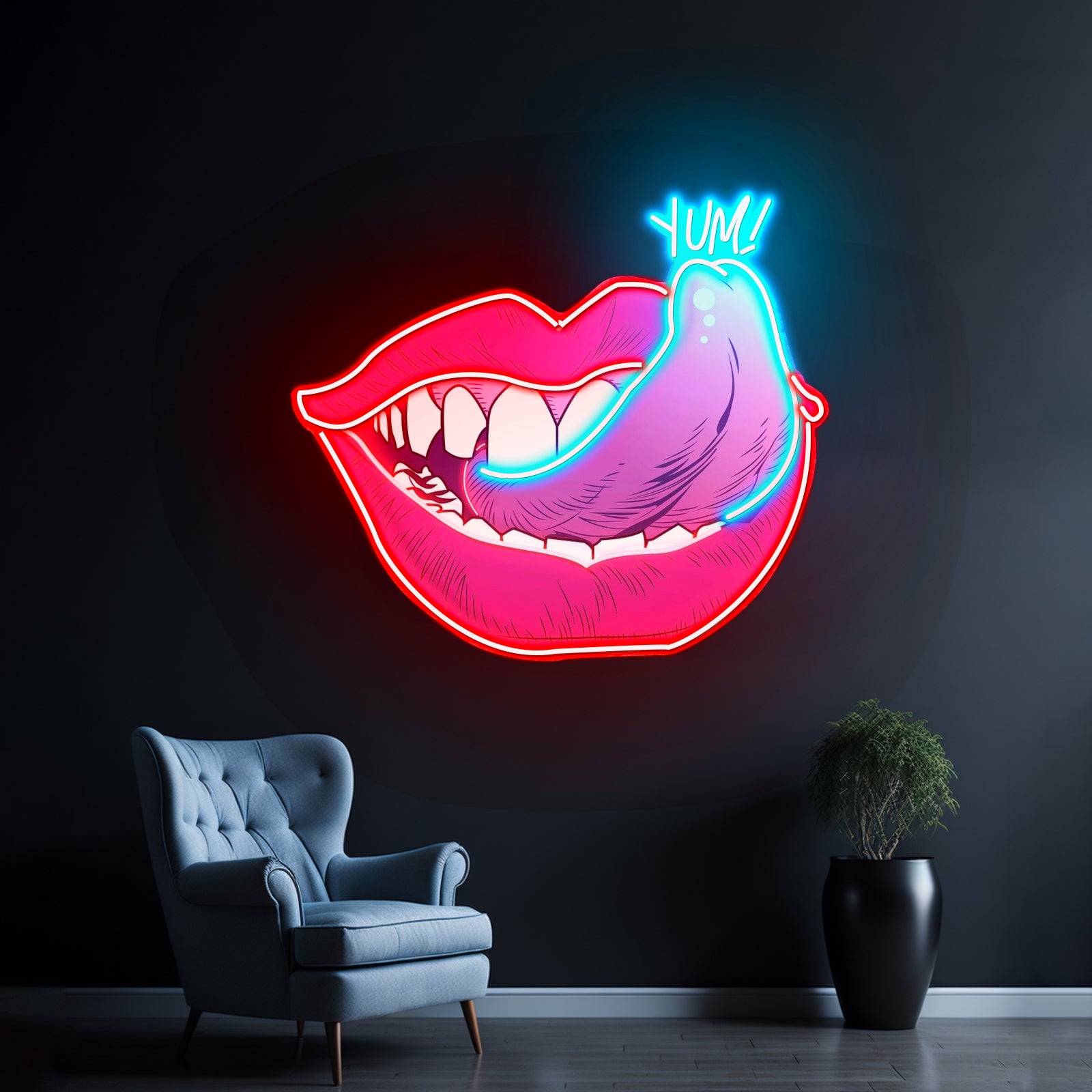 Taste Of Your Lips Custom Led Signs Artwork For Sale