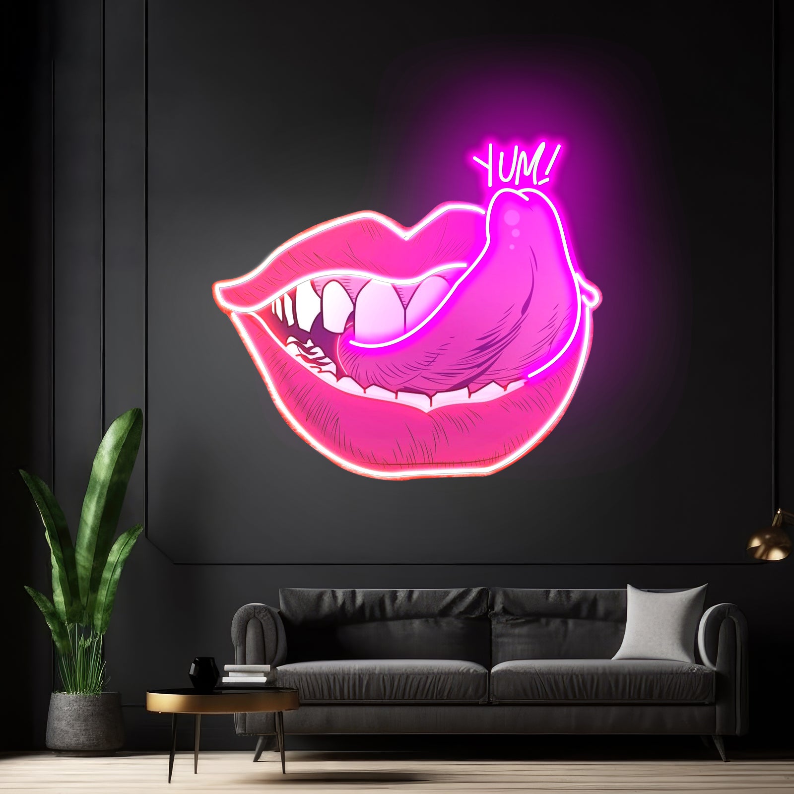 Taste Of Your Lips Custom Led Signs Artwork For Sale
