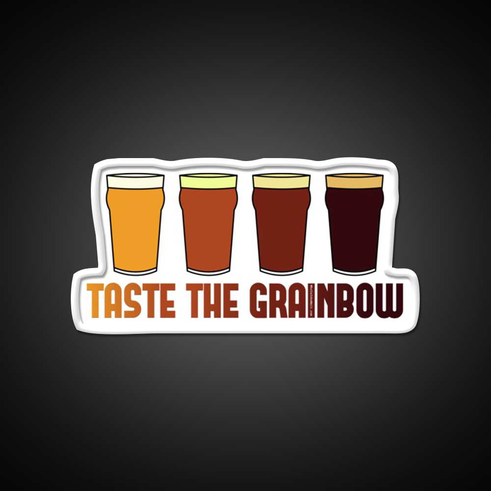 Taste The Grainbow Beer Bar Decor Led Neon Sign Rgb Color - LED neon sign view 11