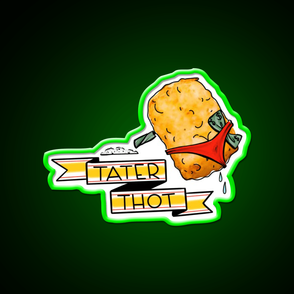Tater Thot Snack Food Led Neon Sign Rgb Color - Shineneon