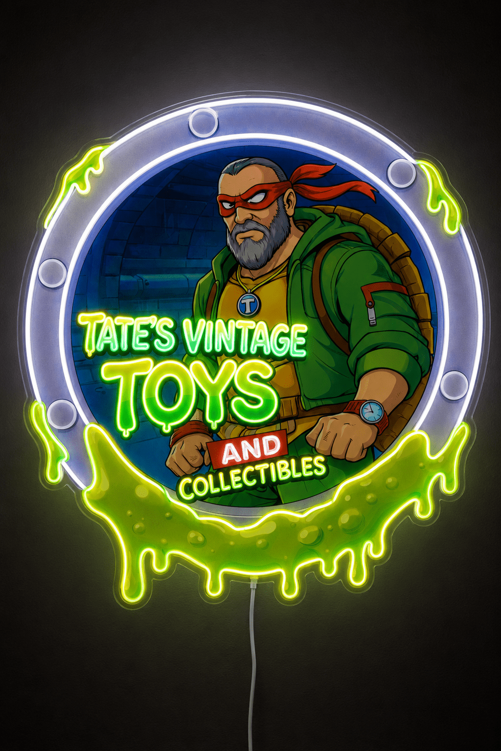 TATE'S VINTAGE TOYS AND COLLECTIBLES Custom LED Neon Sign - Shineneon