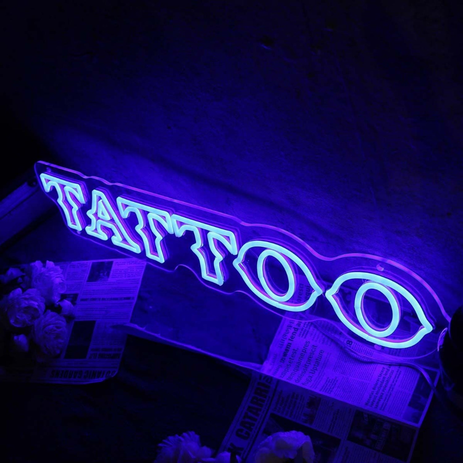 Tatto Blue Custom Led Neon Sign | Shineneon