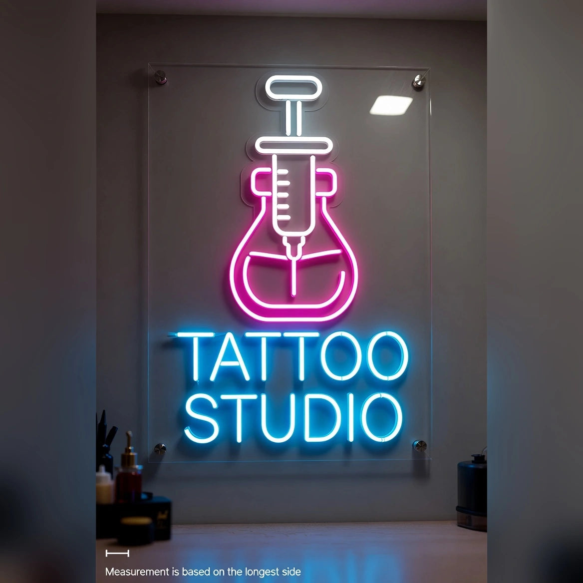 Tattoo Business LED Neon Sign - 04 Size Image