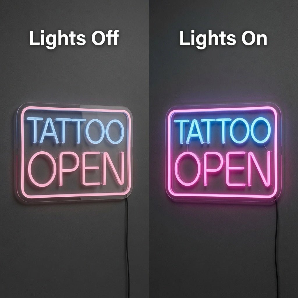 Tattoo Open LED Neon Sign - Shineneon