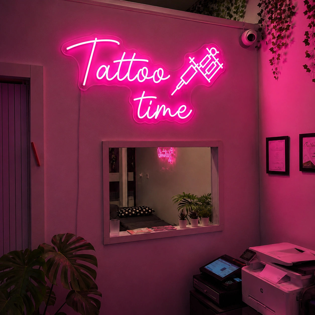 Tattoo Time LED Neon Sign - 02 High-Converting Product Image