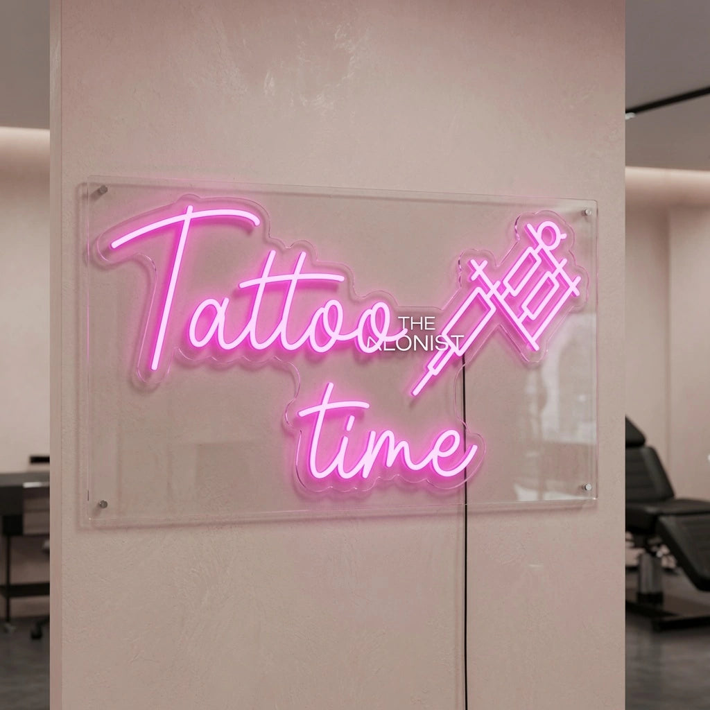 Tattoo Time LED Neon Sign Wall Neon Sign - 04 Size Image