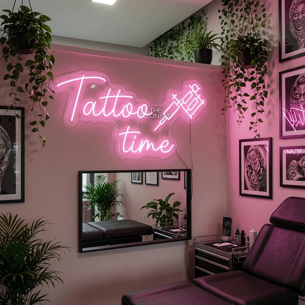 Tattoo Time LED Neon Sign Wall Neon Sign - Shineneon