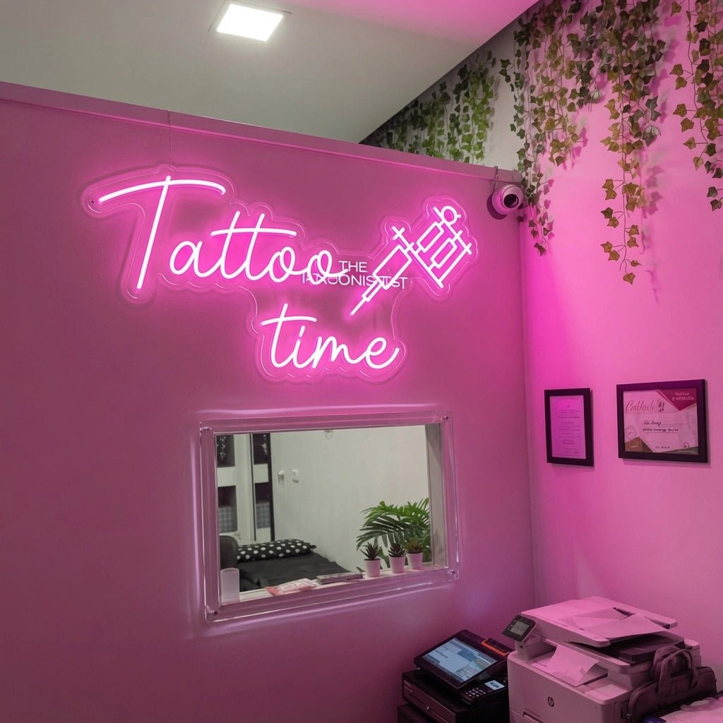 Tattoo Time LED Neon Sign Wall Neon Sign - Shineneon