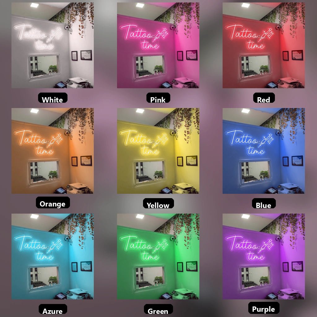 Tattoo Time LED Neon Sign Wall Neon Sign - Shineneon