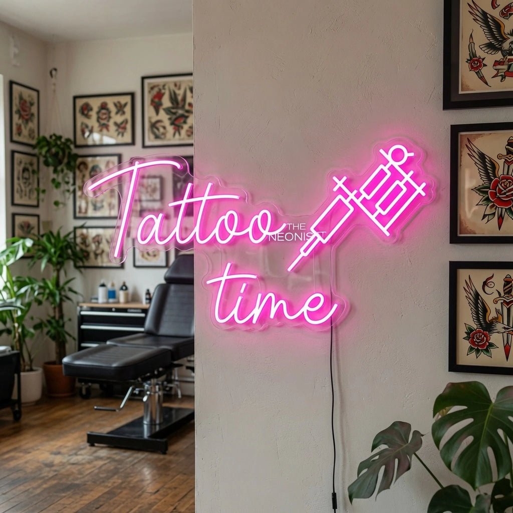 Tattoo Time Wall Decor LED Neon Sign - Shineneon
