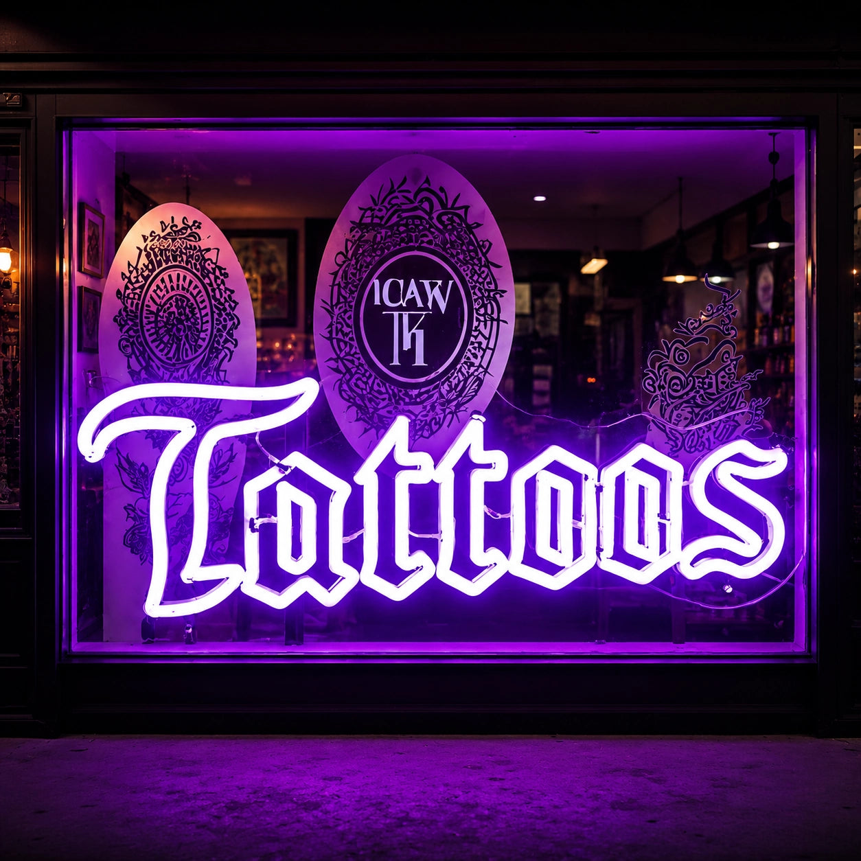 Tattoo Window LED Neon Sign - 01 Original Product Image