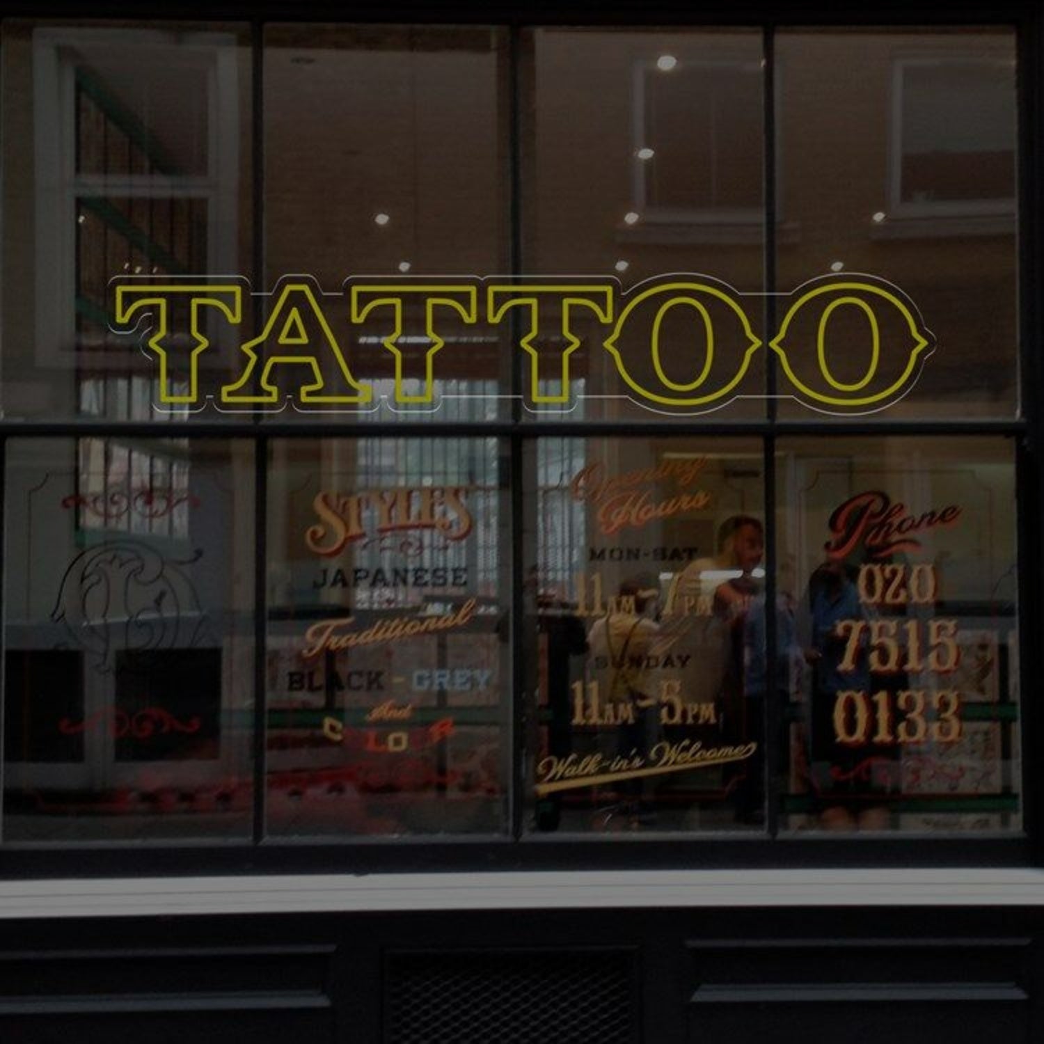 Tattoos Led Neon Sign For Wall For Tattoo Studios | Shineneon
