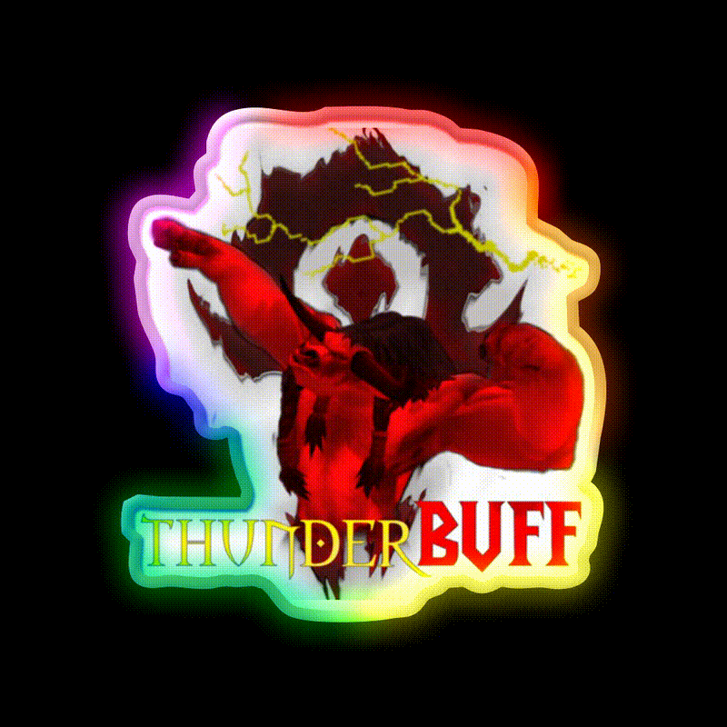 Tauren Thunderbuff Gym Fitness Led Neon Sign Rgb Color