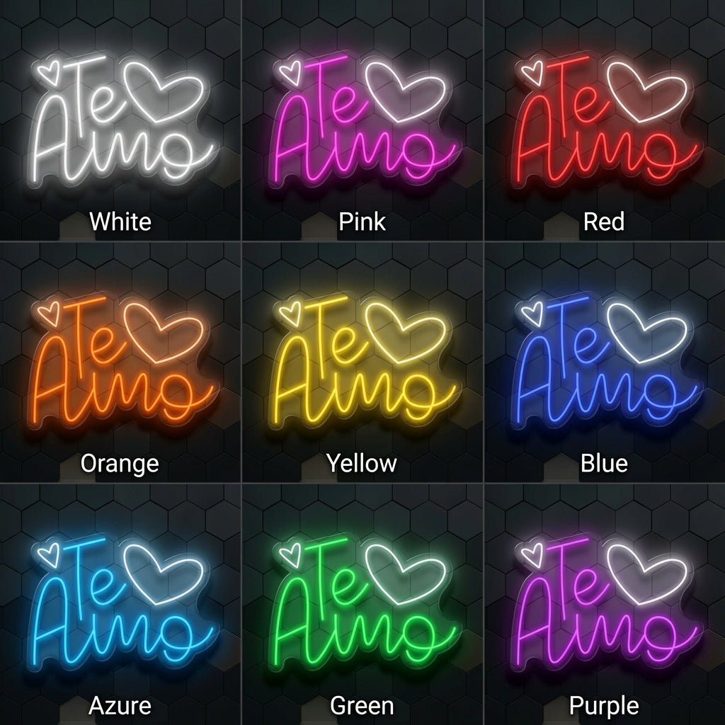 Te Amo LED Neon Sign Wall Neon Sign - Shineneon