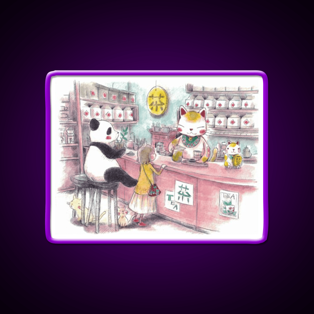 Tea Shop Asian Cultural Led Neon Sign Rgb Color - Shineneon