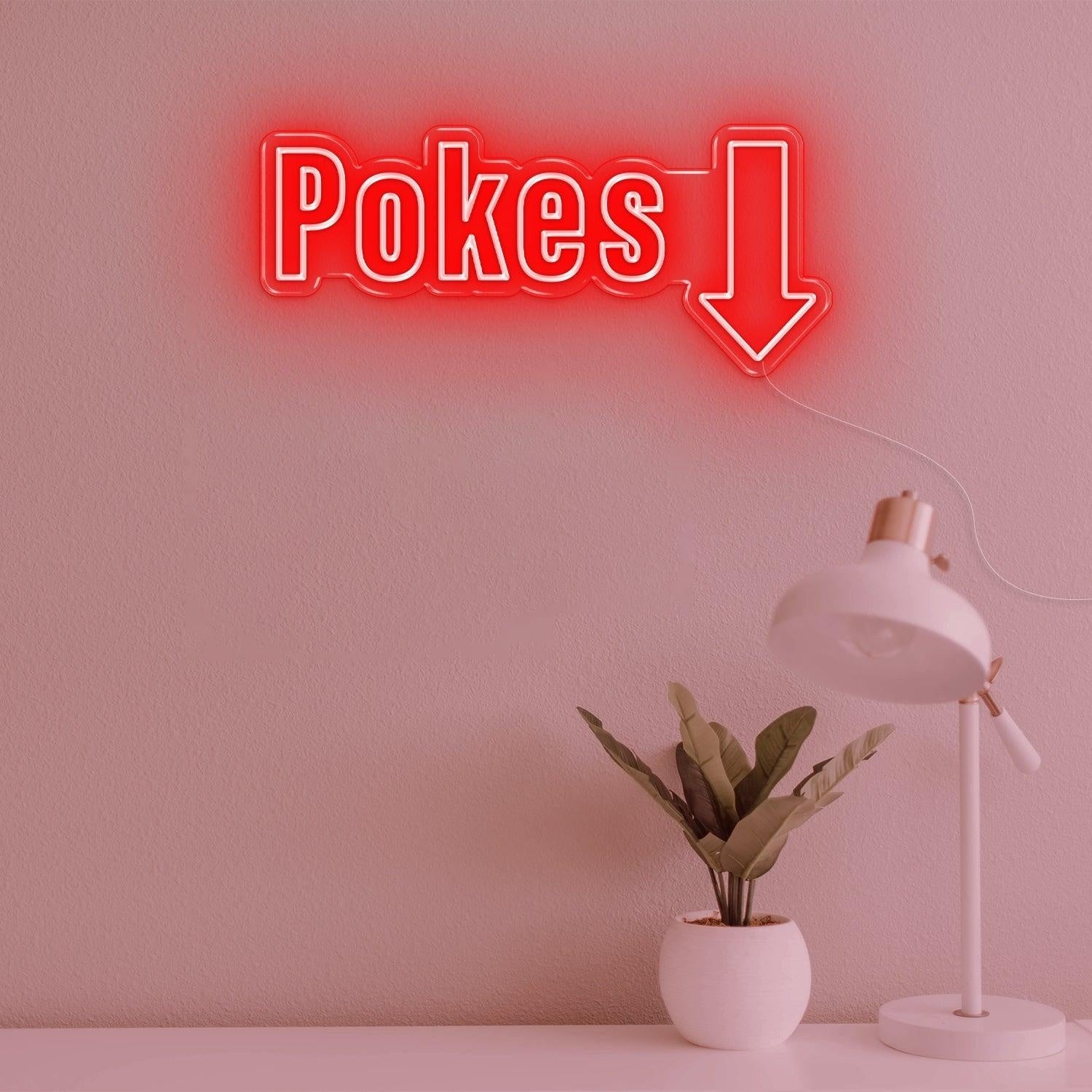 Teal Pokes 1 Arrow Led Neon Sign For Modern Poke Bowl Restaurant Decor | Shineneon