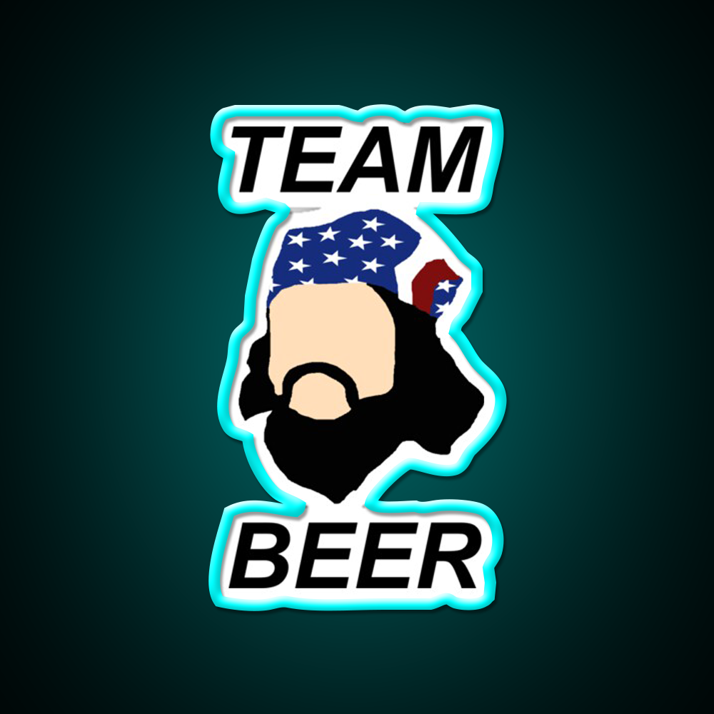 Team Beer Bar Decor Led Neon Sign Rgb Color - Size and dimension reference