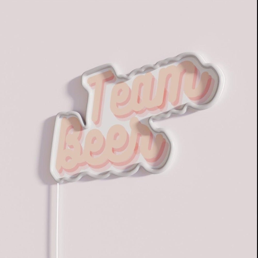 Team Beer Rgb Led Neon Sign - Shineneon
