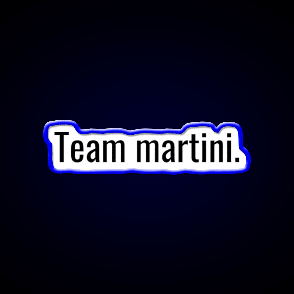 Team Martini Cocktail Bar Decor Led Neon Sign Rgb Color - Shineneon