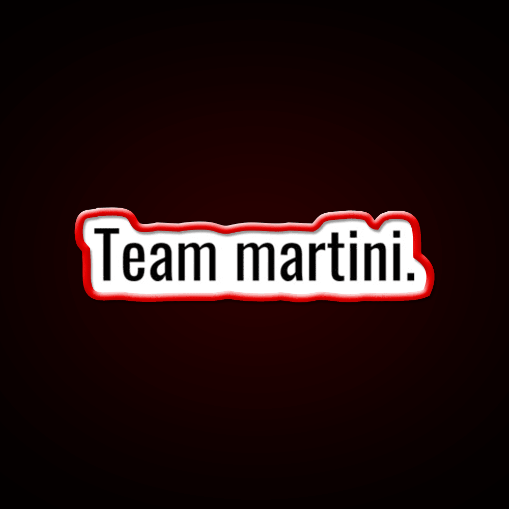 Team Martini Cocktail Bar Decor Led Neon Sign Rgb Color - Shineneon