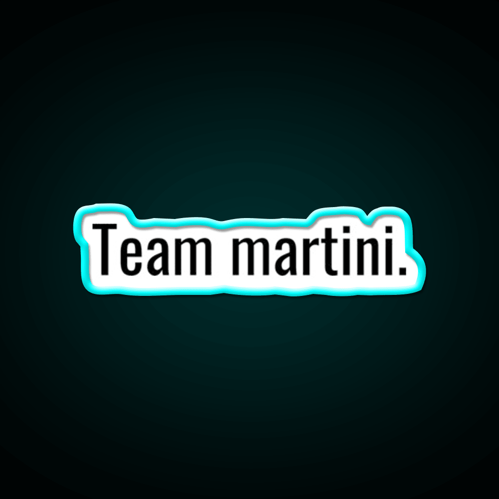 Team Martini Cocktail Bar Decor Led Neon Sign Rgb Color - Shineneon